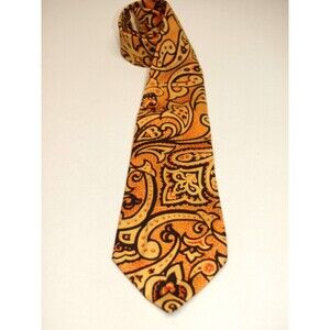 1970’s 100% Silk Tie Incredible Vintage Design Bangkok, Thailand 4 1/8 x 56